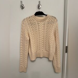 Pistola Cream Cable Knit Sweater